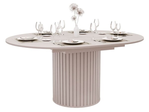 ROZKLADACÍ OKRÚHLY JEDÁLENSKÝ STÔL LANDRY KAŠMÍR 120 - 160 cm