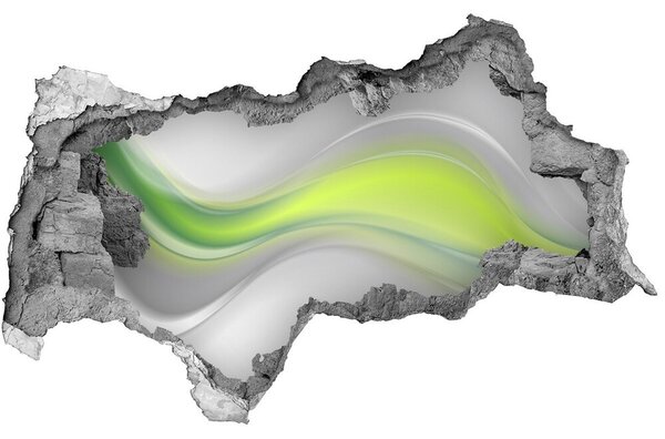 Samolepiaca diera múr 3D Abstraktné vlny nd-b-89608150