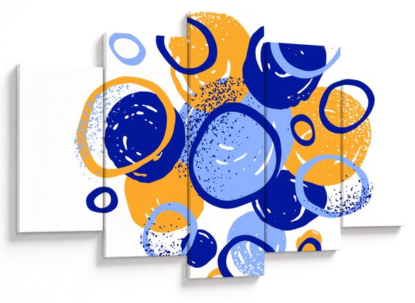 Obraz - Svetlý motív s kruhmi (150x105 cm)