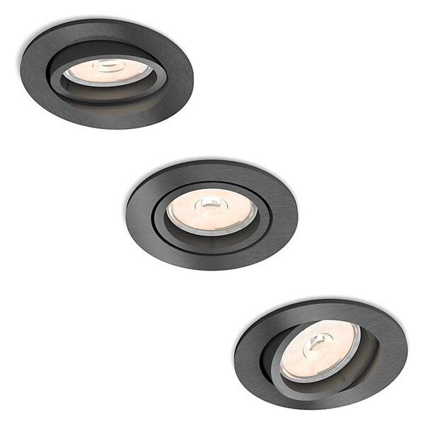 Philips 50393/99/PN - SADA 3x Podhľadové svietidlo DONEGAL 1xGU10/5,5W/230V