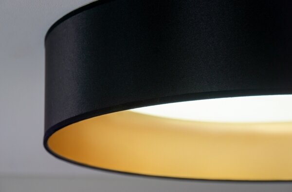 Duolla - LED Stropné svietidlo ROLLER LED/24W/230V pr. 45 cm čierna/zlatá