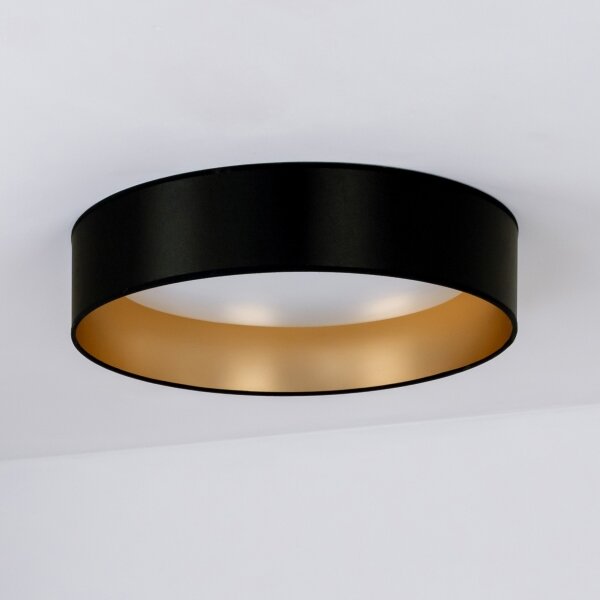 Duolla - LED Stropné svietidlo ROLLER LED/24W/230V pr. 45 cm čierna/zlatá