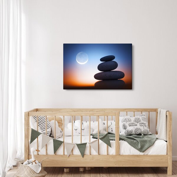 Obraz poskladaných kameňov na sebe (90x60 cm)