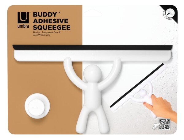 Biela stierka s držiakom 26 cm Buddy – Umbra