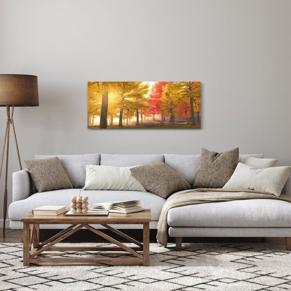 Obraz jesenných stromov (120x50 cm)