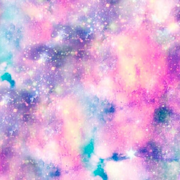 Metráž Teplákovina digital - Galaxy ružová