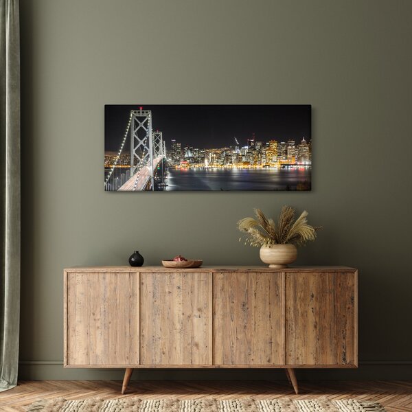 Obraz Brooklynského mostu a New Yorku (120x50 cm)