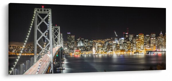 Obraz Brooklynského mostu a New Yorku (120x50 cm)