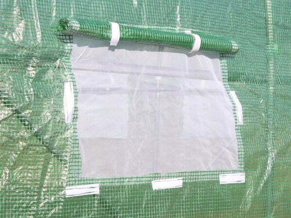 Záhradný fóliovník zelený, rolovacie dvere 600x300 cm TUN3934