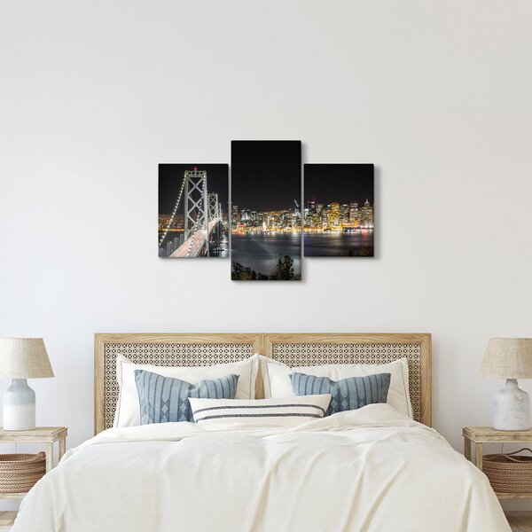 Obraz Brooklynského mostu a New Yorku (90x60 cm)