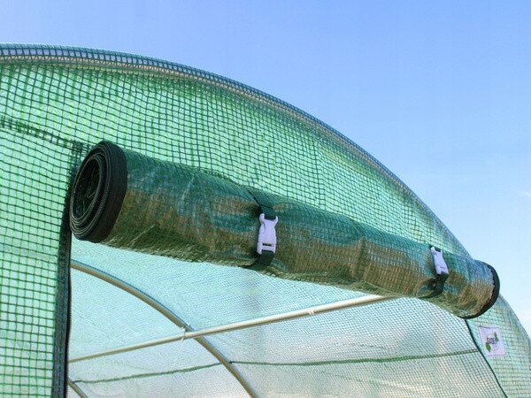 Záhradný fóliovník zelený, rolovacie dvere 1 000x400 cm TUN8009