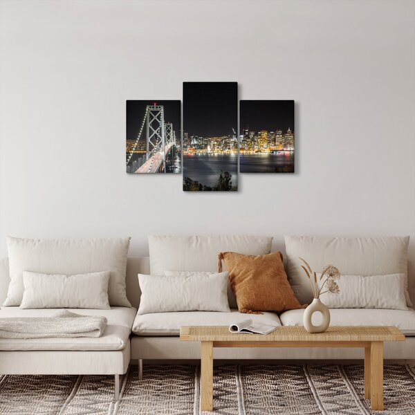 Obraz Brooklynského mostu a New Yorku (90x60 cm)