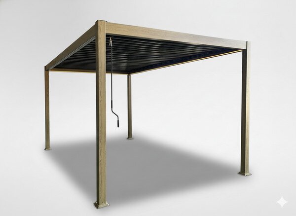 Záhradná pergola SIENA hnedá 300x390 cm RIT1439