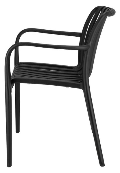 Plastová stolička RAIAS čierna