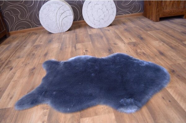 Koberček SKIN 60x90 cm strieborný