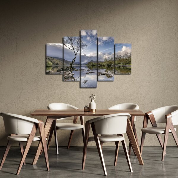 Obraz rieky za stromom (150x105 cm)