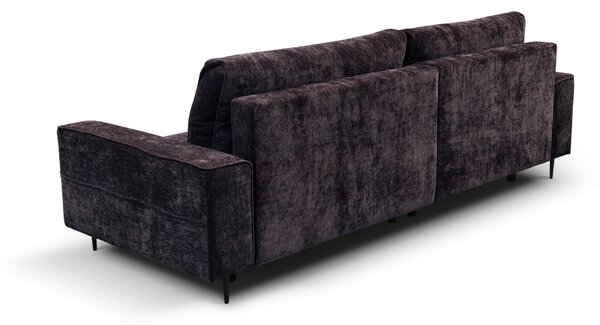 ROHOVÁ SEDAČKA, textil, černicová MID.YOU - Sedačky, Online Only