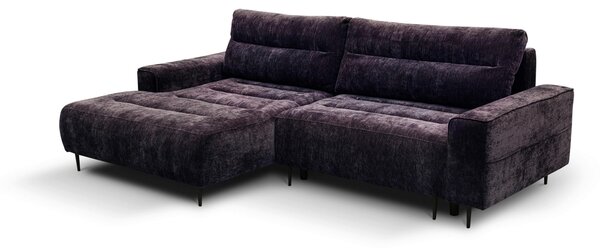 ROHOVÁ SEDAČKA, textil, černicová MID.YOU - Sedačky, Online Only