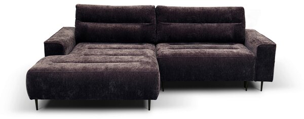 ROHOVÁ SEDAČKA, textil, černicová MID.YOU - Sedačky, Online Only