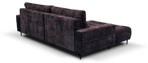 ROHOVÁ SEDAČKA, textil, černicová MID.YOU - Sedačky, Online Only