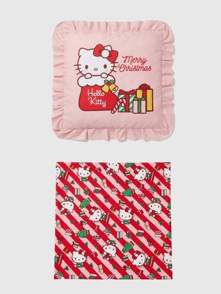 Sinsay - Vianočné dekoratívne obliečky na vankúš s volánom Hello Kitty 2 pack - červená