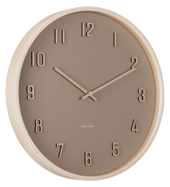 NÁSTENNÉ HODINY svetlohnedá 41 cm Karlsson - Hodiny, Online Only