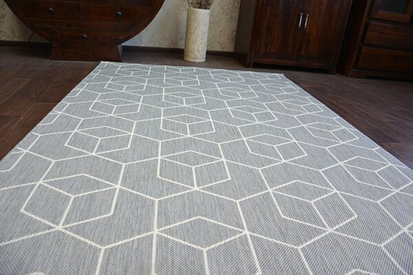 Koberec SIZAL FLAT 48655/637 Kocky 3D