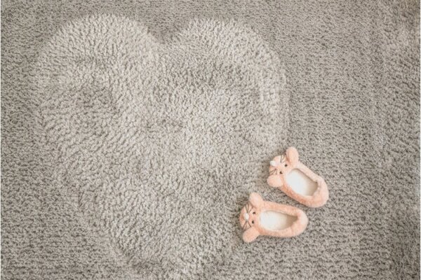 Koberec Micro fiber soft shaggy strieborný