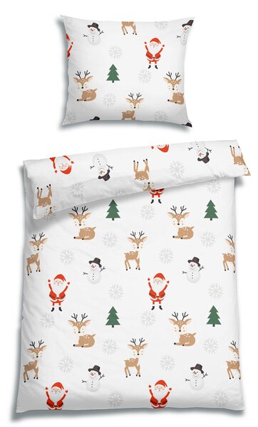 POSTEĽNÁ BIELIZEŇ, flanel, biela, 140/200 cm Florella - Obliečky & plachty