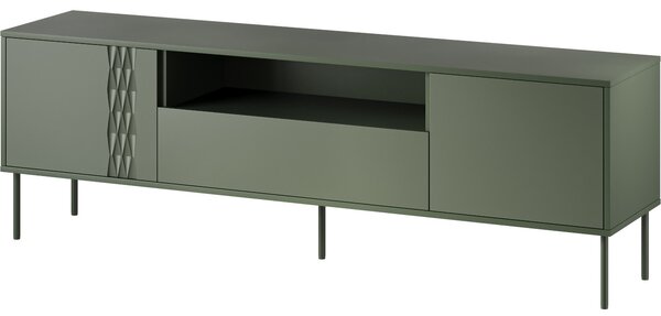 MEBLINE Komoda RTV TIFFANY 180 zelená mat