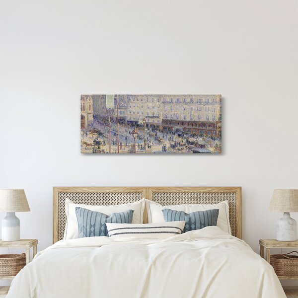 Obraz - Camille Pissarro, The Place du Havre, reprodukcia (120x50 cm)