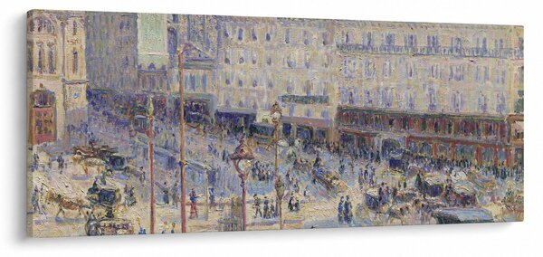 Obraz - Camille Pissarro, The Place du Havre, reprodukcia (120x50 cm)