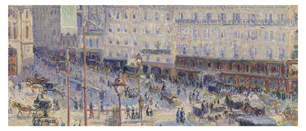 Obraz - Camille Pissarro, The Place du Havre, reprodukcia (120x50 cm)