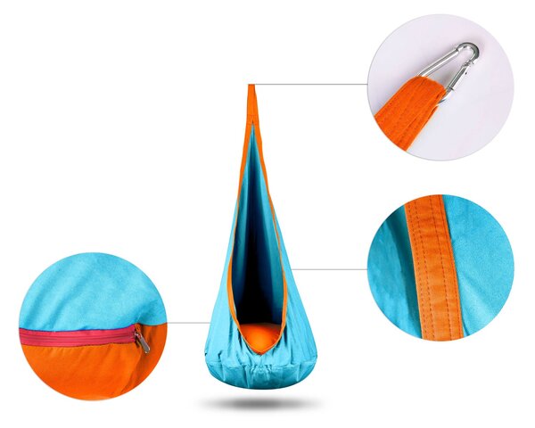 Závesné kreslo Cocoon Neo-Sport tyrkysové