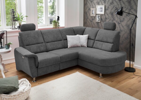 ROHOVÁ SEDAČKA, textil, antracitová Livetastic - Sedačky, Online Only