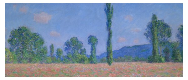 Obraz - Claude Monet, Poppy Field (Giverny), reprodukcia (120x50 cm)