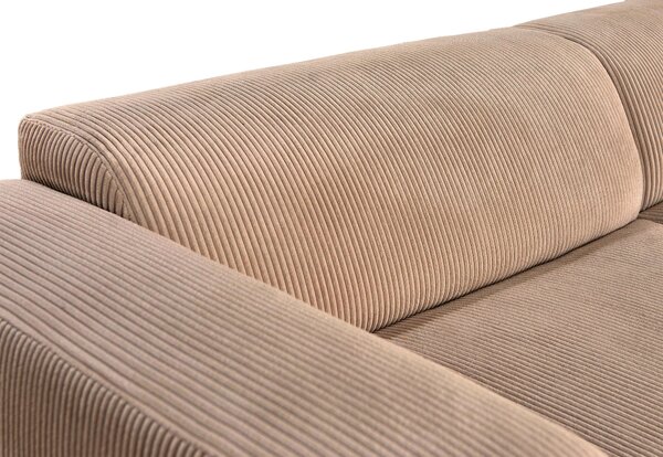 ROHOVÁ SEDAČKA, textil, svetlohnedá P & B - Sedačky, Online Only