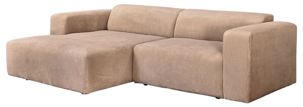 ROHOVÁ SEDAČKA, textil, svetlohnedá P & B - Sedačky, Online Only