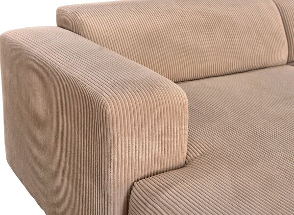 ROHOVÁ SEDAČKA, textil, svetlohnedá P & B - Sedačky, Online Only