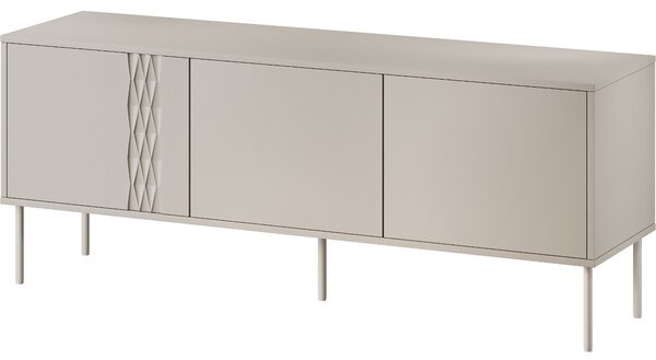 MEBLINE Komoda RTV TIFFANY 150 bežová mat
