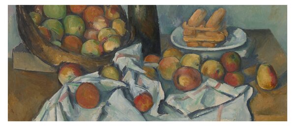 Obraz - Paul Cezanne, The Basket of Apples, reprodukcia (120x50 cm)