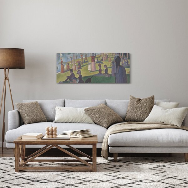 Obraz - Georges Seurat, A Sunday on La Grande Jatte, reprodukcia (120x50 cm)