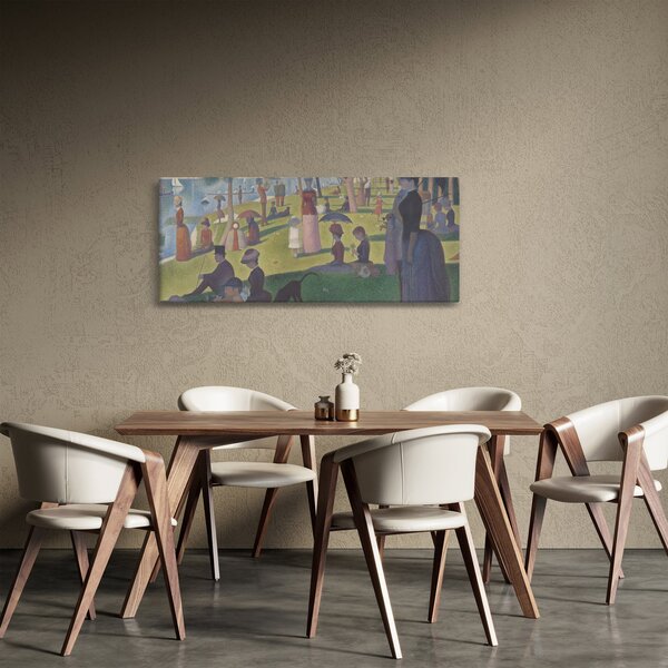 Obraz - Georges Seurat, A Sunday on La Grande Jatte, reprodukcia (120x50 cm)
