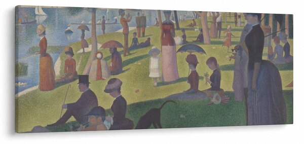 Obraz - Georges Seurat, A Sunday on La Grande Jatte, reprodukcia (120x50 cm)