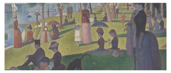 Obraz - Georges Seurat, A Sunday on La Grande Jatte, reprodukcia (120x50 cm)