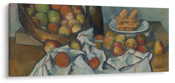 Obraz - Paul Cezanne, The Basket of Apples, reprodukcia (120x50 cm)