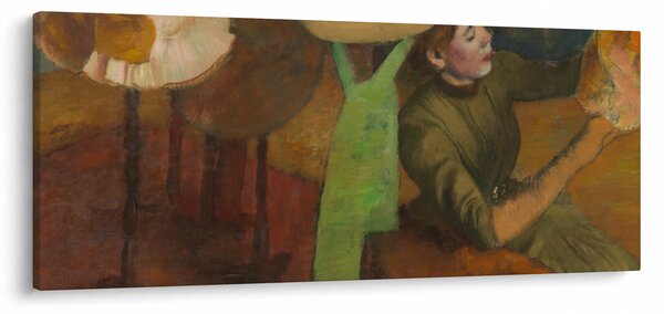 Obraz - Edgar Degas, The Millinery Shop, reprodukcia (120x50 cm)