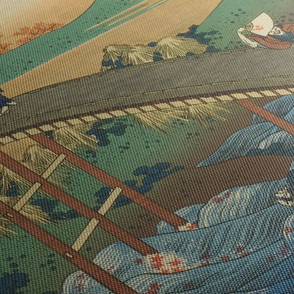 Obraz - Katsushika Hokusai, Ariwara no Narihirafrom the series One Hundred, Poems Explained by the Nurse (Hyakunin isshu uba ga etoki), reprodukcia (70x50 cm)