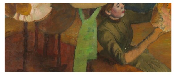 Obraz - Edgar Degas, The Millinery Shop, reprodukcia (120x50 cm)