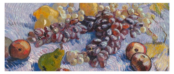 Obraz - Vincent van Gogh, Grapes, Lemons, Pears, and Apples, reprodukcia (120x50 cm)